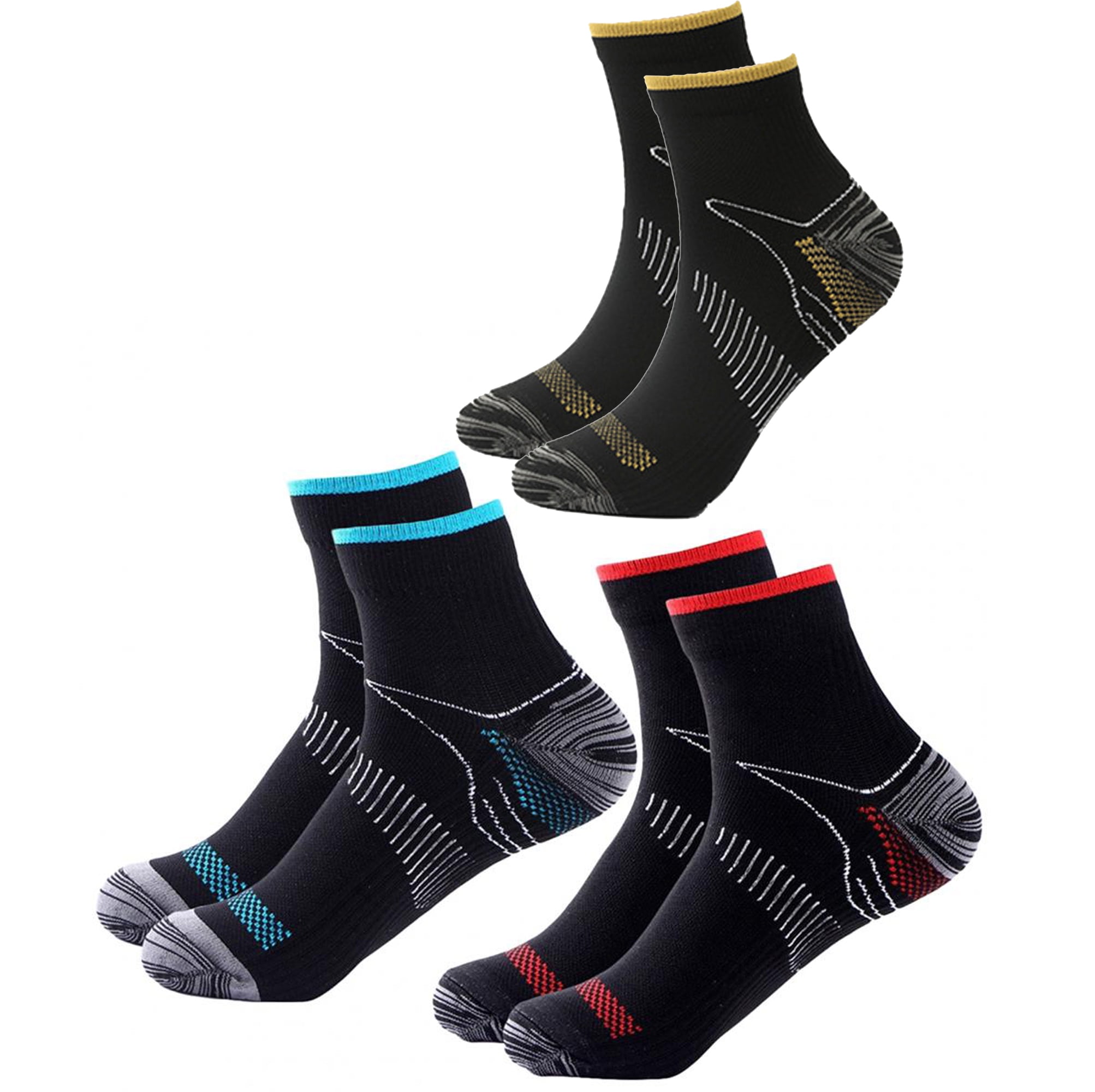 Men Women Compression Socks Short Socks for Running Marathon Travel
