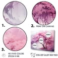thumbnail image 3 of Designart "Pink Mystique In Amethyst Woods II" Tree Redwood Wall Art Prints, 3 of 7