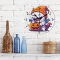 thumbnail image 3 of Cute Ghost Round Wall Clock Silent Battery Operated Home Decor for Living Room Bedroom, 3 of 7