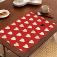 thumbnail image 5 of FYTPOV Rectangle Placemats, Romantic Printed Placemats for Kitchen and Dining, Valentines Day Decorations, Christmas Placemats for Party Home Decor, Table Decor, 18x14 in, 5 of 6