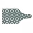 thumbnail image 1 of Orient Cutting Board, Monochrome Pattern with Floral Motif Ornament Print, Decorative Tempered Glass Cutting and Serving Board, in 3 Sizes, by Ambesonne, 1 of 2