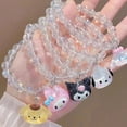 thumbnail image 1 of Pulsera Kawaii Sanrio con cuentas de cristal, 5 piezas, Kuromi Cinnamoroll, sentido de diseño, Hello Kitty, cosas, Y2k, regalo para niña, 1 of 4