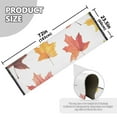 thumbnail image 5 of Yayeee Runner Rug for Bedroom 2'x6' Machine Washable Hallway Non Slip Mat, White Autumn Leaves, 5 of 8