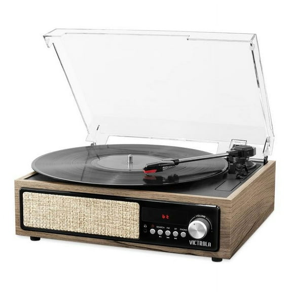 Victrola 3-in-1 Bluetooth Record Player with Built in Speakers and 3-Speed Turntable