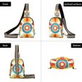 thumbnail image 7 of FORMRS Womens Crossbody Sling Bag Travel Daypack Shoulder Chest Backpack, Colorful Circles, 7 of 7