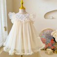 thumbnail image 1 of Oferta especial, vestido Floral para niñas, traje de verano sin mangas de malla, falda de princesa para fiesta de cumpleaños, ropa para niños, faldas informales, 1 of 5