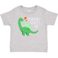 thumbnail image 3 of Inktastic It's Our First Father's Day Cute Dinosaur Family with Hearts Boys or Girls Baby T-Shirt, 3 of 5
