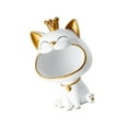 thumbnail image 1 of Lucky Cat Statues Feng Shui Figurine Key Bookcase Shelf Decor Key Sundries Storage Home Decor White, 1 of 8