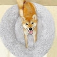 thumbnail image 3 of Cat Dog Beds,Faux Fur Dog Bed Cat Bed.Shag Round Anti-Anxiety Pet Calming Bed, 3 of 5