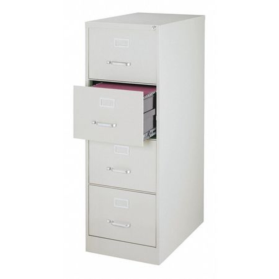 HIRSH 16703 18" W 4 Drawer File Light Gray, Legal Walmart