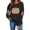 VKOYWKM-ZQR1-Black, variant on VKOYWKM Fall Sweatshirt for Women Halloween Pumpkin Graphic Sweatshirt Crewneck Long Sleeve Pullover Party Tops Matching Family Halloween Sweatshirts