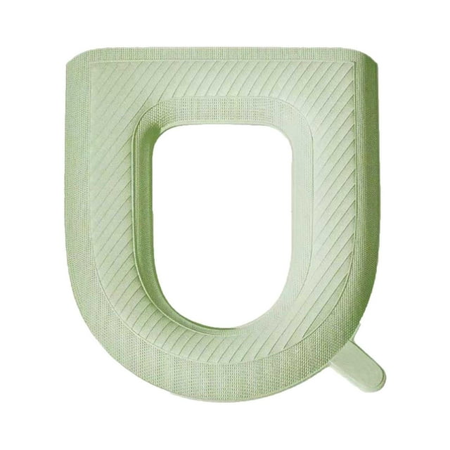 TIELUTT All Season Toilet Seat Cover Foam Cushion for Bathroom Winter Warmth Washable for Home Toilet Rug Mint Memory Foam Bath Rugs Thin Bathroom Mat Rugs for Bathroom Floor Large Reversible Bathroo