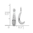 thumbnail image 3 of Auriga Fine Jewelry 10K White Gold Diamond Earring Jackets for Women, 3 of 5