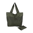 thumbnail image 2 of Dyegold Solid Color Foldable Nylon Shoulder Tote Bag with Zipper Closure and Large Capacity for Travel Work Shopping, 2 of 6