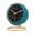 Deep Blue, variant on Analog Alarm Clock Bedside Silent 3.5-Inch Metal Desktop Clock with Luminous Hands, Backlight and Quartz Movement for Nightstand Modern Design Black