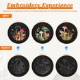 thumbnail image 3 of Embroidery Kit for Beginners Adult, 3Pack Mushroom Cross Stitch Kits with Pattern Chart,Hoops,Threads,Needles,Cloth,Scissors,Needle Threader for DIY Handcraft Enthusiast, 3 of 8