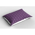 thumbnail image 2 of Ambesonne Abstract Pillow Sham 2 Pack, Geometric Modern Squares, 26"x20", Purple and Plum, 2 of 3
