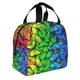 thumbnail image 2 of Disketp Multicolored Butterflies Bolsa Térmica para Almuerzo para Hombre y Mujer, Ideal para Trabajo, Senderismo y Picnic, 2 of 8