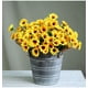 thumbnail image 4 of Girasol artificial 2 Ramo de flores artificiales Girasoles falsos Decoración floral Ramo Hogar Hotel Oficina Banquete de boda Jardín Artesanía Decoración de arte 13 pulgadas brillar Electrónica, 4 of 5