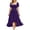Purple, variant on Ovbmpzd Gothic Dresses for Women Midi Vintage Beige A-Line Dresses Puff Short Sleeve Casual Dresses,XL