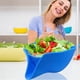 thumbnail image 3 of Multifunctional Drain Basket with Spout, Sink Strainer Drainage Basket Funnel for Washing Vegetables & Fruits, 3 of 5