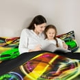 thumbnail image 5 of Castle Fairy Sport Car Queen Comforter Set,Geometric Checkered Flag Bedding Comforter Set, 5 of 8