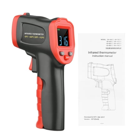 

Lepmerk Thermometers -50℃～600℃ /-58℉～1112℉ Screen IR Thermometer Temperature Tester Screen Infrared Thermometer Handheld Non- Temperature Kitchen BBQ Pizza Pyrometer Temperature Kitchen OWSOO