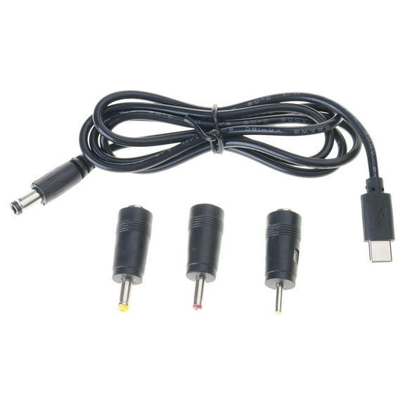 Type C USB C to 2.5mm/3.5mm/4.0mm/5.5mm Power Cable for Router LED Light Fan and 5V Devices