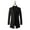Black, variant on XMMSWDLA Deals Clearance Mens Plus Top Wool Solid Color Woolen Cloth Button Lapel Overcoat Jacket