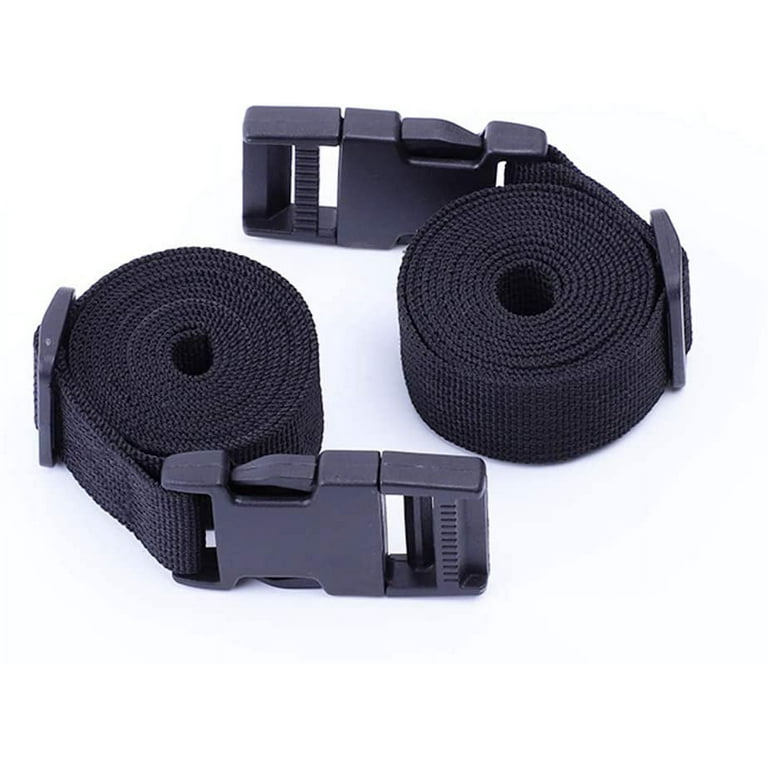 4 Pcs Nylon Webbing Flat Side Release Buckles Non-Slip Packing Belt Buckles  Packing Straps With Adjustable Buckles For Diy Crafts Backpack Strapping