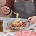 thumbnail image 4 of Dinner Plates Ceramic Plate Set - 10 Inch Large Porcelain Round Plate Sets of 6 - Flat Colorful Pattern Dining Plates for Kitchen | Family - Dishwasher | Microwave | Oven Safe, 4 of 6