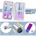 thumbnail image 2 of Nail Clipper Set Women Manicure Set 8in1 Stainless Steel Toe Finger Nail Clipper Kit Personal Care Tools with Portable Travel Case Nail Grooming Kit Gifts for Women Girlfriend Wife Family Friend, 2 of 7