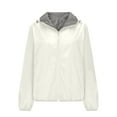 thumbnail image 5 of Women's Lightweight Rain Jackets Hooded Outdoor Windproof with Pockets Fall Essential​​, 5 of 7