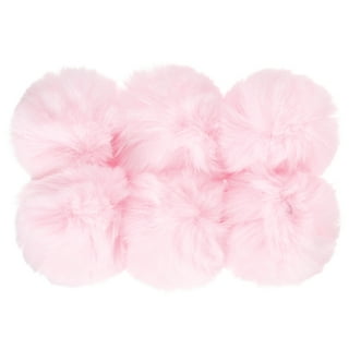 Decoendiy 16pcs Faux Fox Fur Pom Pom with Press Button, Colorful Removable  Fluffy Pompom Ball for Knitting Hats DIY Craft Projects, Snap on Pom Poms