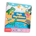 thumbnail image 2 of Libro de pegatinas para niños Libro educativo temprano, regalos para niños, herramienta de aprendizaje interactivo, libros de juguetes tranquilos para Escena de dinosaurio, 2 of 8