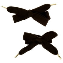HAIRITAGE BY MINDY Shoelace Hair Ties for All Hair Types, Black, 2 PC