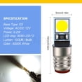 thumbnail image 2 of Ruiandsion 15-pack E5 12V Micro LED Bulb, 100Lm White,AC/DC, for Diorama Scenery, Replacement Light, 2 of 9