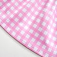 thumbnail image 5 of HAWEE Princess Pink Dress for Girls Pink Costume Plaid Sleeveless Sundress With Accessories Halloween Birthday Party, 5 of 6