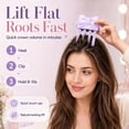 thumbnail image 5 of Heated Root Volumizer Hair Clip, Wireless Heated Volumizing Roots Lift Clips Volume Clips, Electric Roots Lifter Comb for Fine &Thick Hair for Women (Pink), 5 of 8