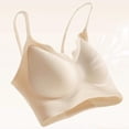 thumbnail image 2 of ShomPort Womens Fixed Cup Underwear Solid Color Push Up Without Underwire Adjustable Straps Breathable Bras, 2 of 3