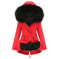 thumbnail image 4 of Winter Big Hair Collar To Overcome Women's Casual Jacket New Fleece-lined Thickened Cotton Coat Women's Large Size Cotton Clothes, 4 of 5