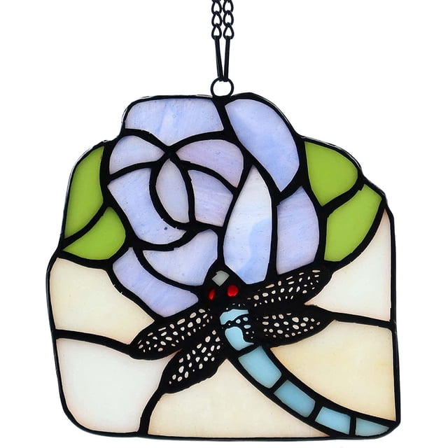 Vitral que cuelga la decoración colgante de pared plana para la decoración del jardín del alféizar de la ventana Vhermosa