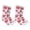 White Red, variant on COUVER Unisex 100 Score Cushioned Crew Socks Black Gold Size 10-13 2-Pack (4 Count)