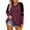 Red, variant on Aihuaihua Women's V Neck Striped Sleeve Loose Fit Long Sleeve Tunic (Green,XXXL)