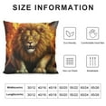 thumbnail image 5 of COMIO  Tiger and Lion Animal Throw Pillow Covers Decorative Pillowcases Throw Cushion Case for Bedroom, Living Room, Sofa, Couch and Bed, 5 of 5
