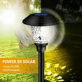 thumbnail image 3 of Outdoor Solar Pathway Lights 4 Pack Solar Lights for Yard Garden Decor Waterproof Glass Stainless Steel Auto-on/off Solar Landscape Lights for Lawn, Patio, Yard, Garden, Pathway, Driveway, 3 of 8