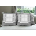 thumbnail image 6 of Ambesonne Antique Throw Pillow Cover 4 Pack, Wooden Window Shutter, 16", Grey White, 6 of 7