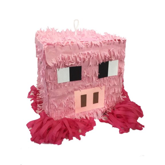 APINATA4U Cube Piggy Block Pinata Fully Assembled Ready to Use