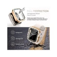 thumbnail image 3 of 1pc Fashionable Gorgeous Double Rhinestone Pc Protection Case, Compatible With Apple Watch 38mm 40mm 41mm 42mm 44mm 45mm 49mm,Compatible With Apple Wa, 3 of 4