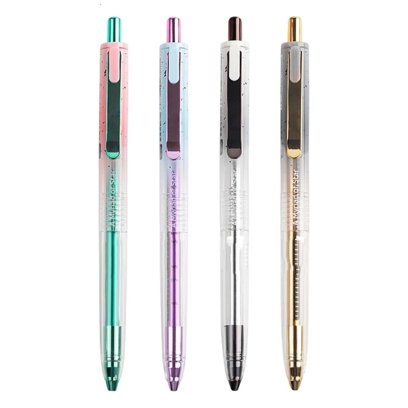 CEORPER 12Pcs Quick Dry Roller Ball Pen 0.5mm Retractable Tip Gel Pen Study Essential